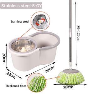 CD Spin Mop with Spinner and Bucket Complete Set Tornado map 360 Original Mop for Floor