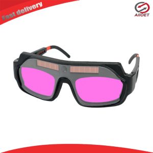 【Alloet】 Professional Welding Safety Goggles with Automatic Dimming Solar Power Eye Protection for Argon Arc and MIG Welding