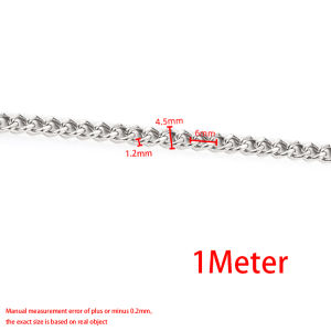 ห่วงโซ่สแตนเลสสีทอง18K เครื่องประดับสองด้านโซ่เหล็กแบบเรียบง่ายอุปกรณ์เสริมสร้อยคอแบบทำมือ