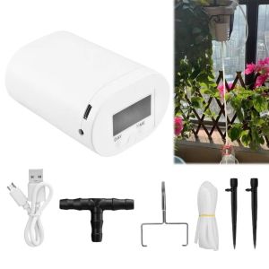 YRUQYS Automatic Automatic Watering Machine Adjustable Multi-Head Drip Irrigation Device Lazy Gadget Self-Watering Timer Waterers Potted Plants