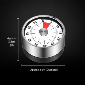 ✅2026 NEW✅JOMO Mechanical Kitchen Timer Magnetic Stainless Steel 60 Minutes Countdown Cooking Timer