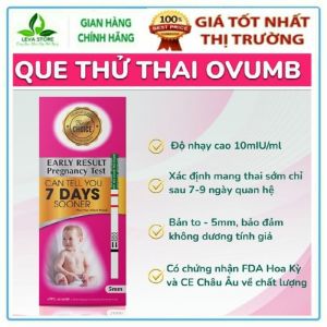Que Thử Thai Sớm OvumB Phát Hiện Thai Sau 7 Ngày Quan Hệ Độ Nhậy Cao Bản To Không Dương Tính Giả