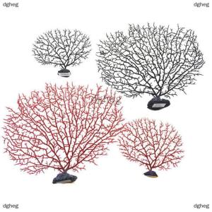 [COD] dgheg Tree Shape Aquarium Decoration Decor Sea Iron Tree Plastic Coral Decor Plants