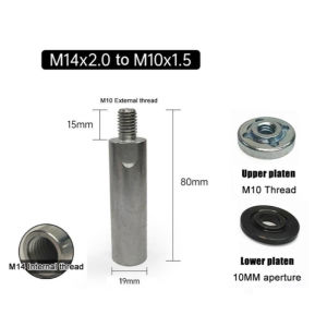 WildPioneer Angle Grinder Thread Adapter M14 To M10 Steel Arbor Converter Male Nut For Polishing