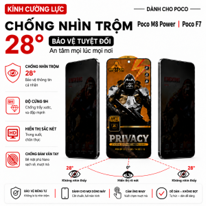Kính cường lực Super Glass phủ nano chống ánh sáng xanh Dành Cho Poco F7 Poco M8 Power