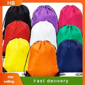 HB Portable Sports Bag Drawstring Belt Riding Backpack Gym Shoes Bag Storage Bag