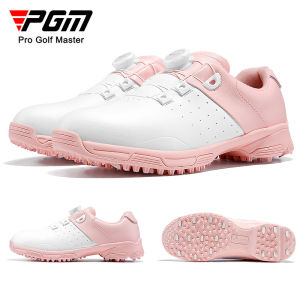 PGM Ladies Golf Shoes for Women Waterproof Spikes Anti Sideslip Microfiber Skin Sneakers Casual Shoes XZ298
