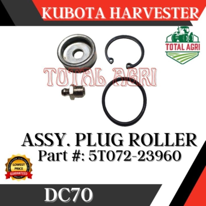 COD Assembly Assy Plug Roller Kubota Harvester DC70 Part # 5T072-23960 ...