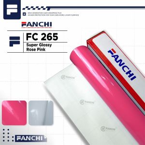 ROLL 152Cm Sticker FANCHI FC265 Super Gloss Rose Pink Glossy / ROLL