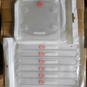 Miếng dán cửa ô tô silicon chống xước bộ 10 miếng dán hõm cửa tay nắm cửa ô tô trong suốt có logo
