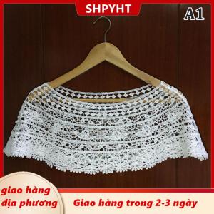 [COD] SHPYHT Giao hàng địa phương Phụ nữ Đan Rỗng ra Khăn choàng quấn đám cưới cô dâu buổi tối ăn mặc ren khăn choàng đám cưới hướng dương ren khăn SHRUG CAPE Poncho