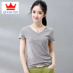 [ Xả Kho Bán Lỗ ] Áo Thun Nữ Cổ Tim Tay ngắn Trẻ Trung Mẫu Mới nhất ( III )