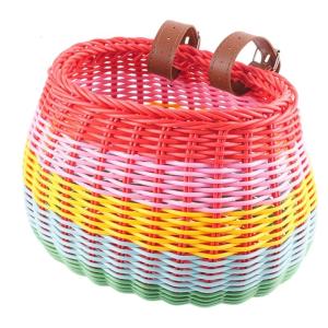 Túi gắn đằng trước ghi-đông kín nước phía sau xe đạp giỏ xe đạp nhựa giỏ với fasten Dây đeo cho chàng trai cô gái xe đạp giỏ liễu gai