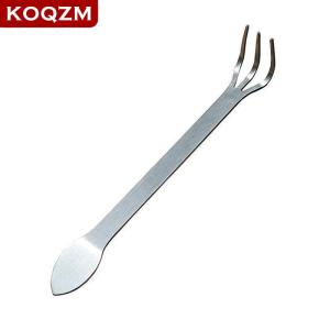 [COD] KOQZM KITCHEN 1Pc New Stainless Steel Root Rake Bonsai Potted Plants 3-Prong Loosen Soil Tool Handheld Rustproof Rake Home Gardening Tool