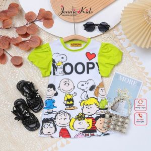 Váy đầm bé gái tay phồng size đại cho bé 23-45kg thun lạnh Jennie kids J487