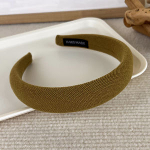 Zaman Now - Bando Korea Wanita Kain Motif Tikar Busa Tebal / Bando Fashion Korea Elegant Bandana Wanita / Korean Cloud Headband