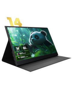 【Local Warehouse】ZSCMALL 14 Inch 1200P IPS Portable Monitor,1000:1 16:10 USB-C HDMI Ultra-Slim Gaming Display Built-in Stand&Speakerswith Smart Cover for Laptop Windows PC Mac Phone PS4/5 Switch Travel Monitors【Delivered Whinin 72 Hours】