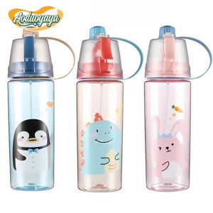 AODUOYAYA Kids Summer Spray Water Cup Men and Women Elementary School Students Outdoor Sports Creative Portable Water Bottle