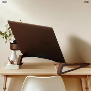 [COD] dfgje 1 Bộ có thể gập lại máy tính xách tay bằng gỗ đứng có thể điều chỉnh Ergonomic 12 ° góc với thiết kế làm mát cho máy tính bảng máy tính xách tay
