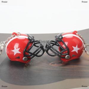 [COD] fhsav Football Keychain The Hot Rugby Player Helmet Pendant For Bag Key Chains Fans Gift Keychain