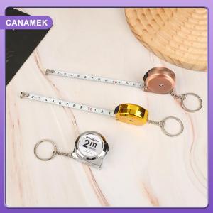 【CANAMEK】 Mini nhỏ cầm tay Băng đo cầm tay Móc chìa khóa 2 m thước đo băng thép hộ gia đình
