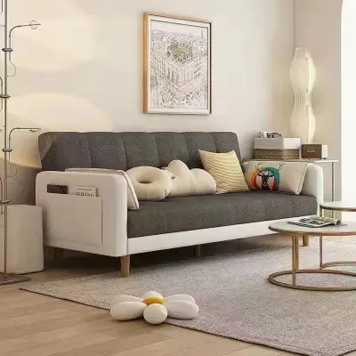 {SG Sales} Foldable Multifunctional Dual-Use Sofa Bed with Armrest Living Room Small Apartment with Storage Sofa Bed Living Room Bedroom Lazy Sofa Bed Sofa Set 1/2/3 Seater