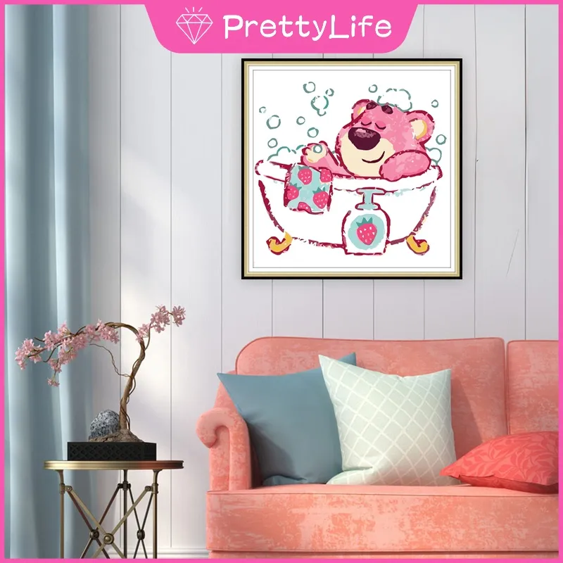 PL】 Toy Story-Lotso Strawberry Bear Diamond Painting Set