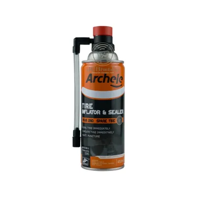 Pompa ban darurat + cairan anti bocor ban tubeless ARCHELE 450 ml