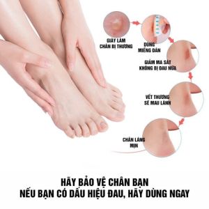 Miếng Dán Bảo Vệ Gót Chân Khi Mang Giày – Mỏng Nhẹ Tàng Hình Chống Trầy Xước Chống Nước Giảm Đau