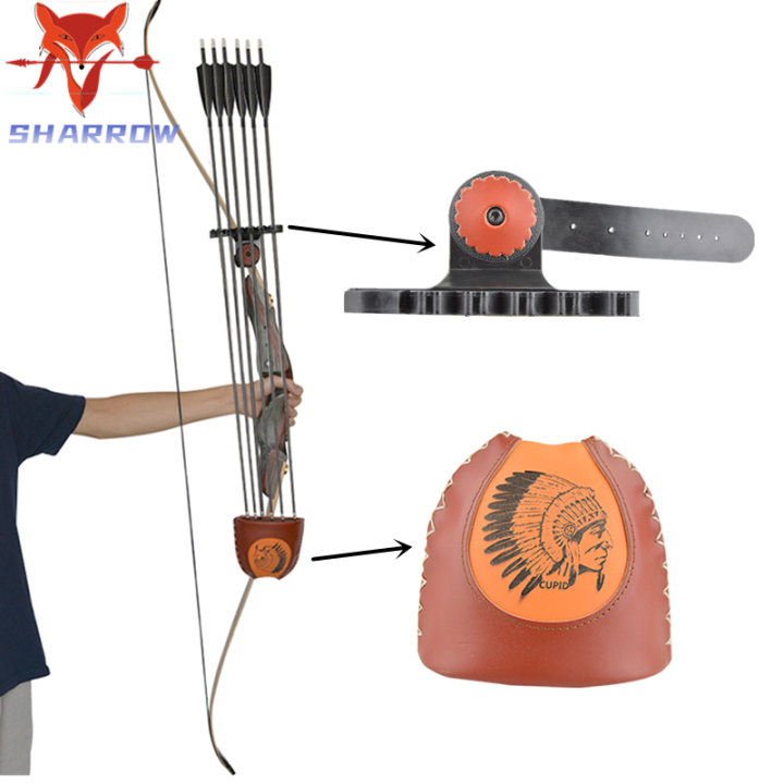 Portable Quick Quiver Release Recurve Bow Leather 4/6 Arrows Shooting Lazada PH