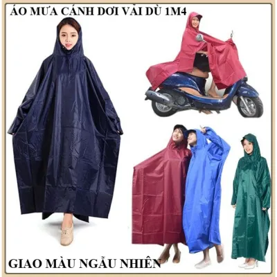 Áo mưa cánh dơi (xẻ tà) vải dù cao cấp 1m4 - che kín 2 người mùa mưa - Chống nước mưa