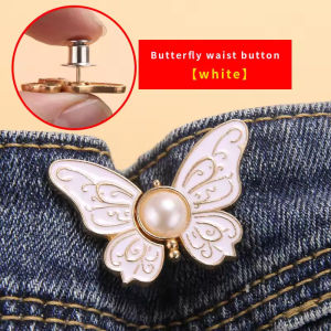 20pcs Butterfly Waist Buckle Adjustable Jean Button Fastener Pants Waist Clip Waist Adjuster for Jeans