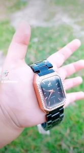 Rantai Stainless Steel Jam Tangan Cewek Tahan Air Mirete Original Terbaru