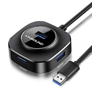 Kinsound 4 Port USB Hub 3.0 USB hub expansion adapter USB Splitter high speed extension for Macbook PC Laptop