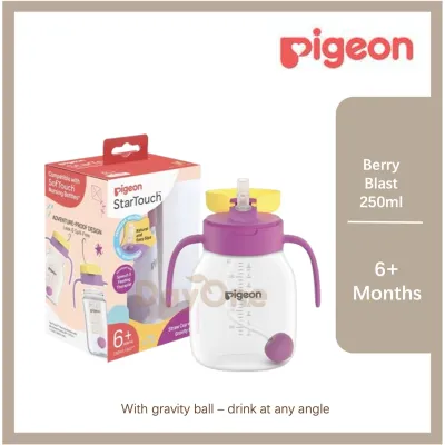【💯Pigeon】Day One🍃 StarTouch™ Straw Cup with Gravity Ball 250ml Baby Children Water Cup