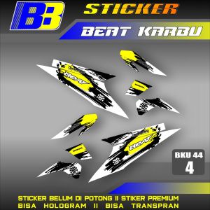 Striping Beat Karbu Carbu tahun 2008 2009 2010 2011 2012 Setiker stiker sticker list variasi BKU 44