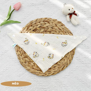 Khăn Yếm Xô Tam Giác Yếm Cổ Cho Bé Sơ Sinh Có Cúc Bấm Điều Chỉnh Tiện Lợi - 332