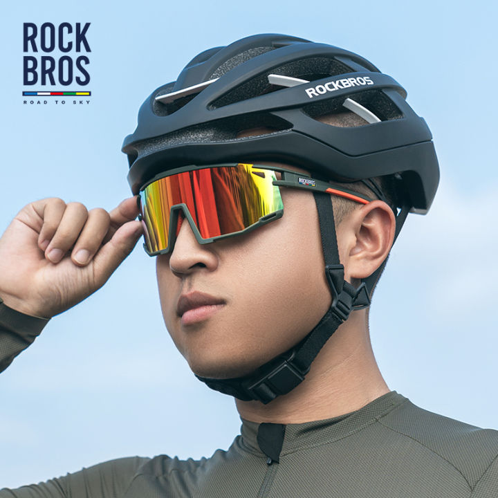 [ROAD TO SKY] ROCKBROS Cycling Glasses Polarized Photochromic Bicycle ...