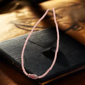 Hmeme Bohemian phong cách đầy màu sắc cá gốm Mặt dây chuyền vòng cổ cho phụ nữ mềm Polymer hạt đất sét đa màu sắc bãi biển đồ trang sức