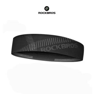 Headband Rockbros ZHD001 Sport Head Band Non Slip Sweat Head Bandana Ikat Kepala Tenis Futsal Basket Sepeda Outdoor Warna ZHD001 Hitam