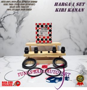 KALIPER KIT KARET REM CAKRAM DEPAN DAIHATSU XENIA LAMA 1SET UNTUK 2 RODA