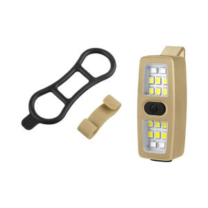 Super Bright LED Cap Clip Lamp Rechargeable Safety Light For Night Running Walking Biking 7 Modes White Red Blue Flashing LightweightFlashlight 400mAh Battery