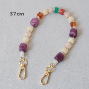 New Fashion Woman Bag Accessory Detachable Candy Beaded Chains Cute Acrylic Luxury Strap Women Elegant Bag Acrylic Handle Chain