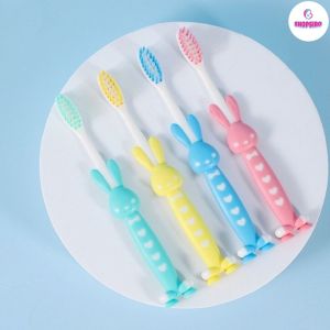 Set 4 Bàn chải đánh răng trẻ em lông mềm siêu mịn chăm sóc răng miệng cho bé từ 1-10 tuổi giúp bé vệ sinh răng miệng sạch sẽ