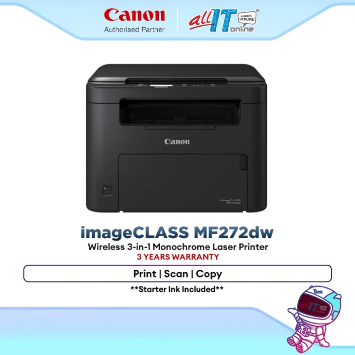 Canon imageCLASS MF272dw Compact 3-in-1 Monochrome Multifunction Printer