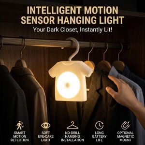 Motion Sensor Night Light Wireless Rechargeable LED Lamp Smart Human Detection