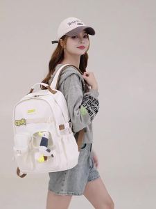 กระเป๋าเป้สำหรับผู้หญิงในวิทยาลัย ความจุขนาดใหญ่ กันฝุ่น ป้องกันกระดูกสันหลังเกรดหก กระเป๋าอาหารขนาดเล็ก กระเป๋าเป้บรรเทาอาการปวด กระเป๋าเป้เดินทางสำหรับนักเรียนมัธยม Hot