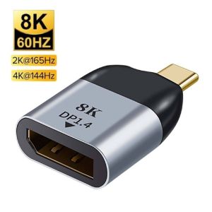 [8K60hz/ 4k120hz] Dây Cáp Chuyển Đổi Cổng USB Type C Sang Displayport DP 1.4 8k 60hz Điện thoại Laptop Thunderbolt 3 4