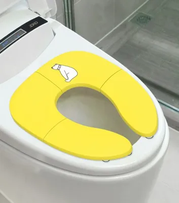 [SG Stock] Baby Foldable Travel Potty Seat Kids Fodling Toilet Training Seat 12M+