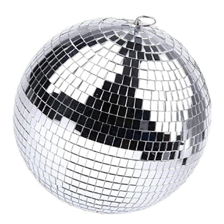 Disco Ball 12 Inch - Large Mirror Ball With Hanging Ring For Parties, Weddings, Dance Floors & Home Decor